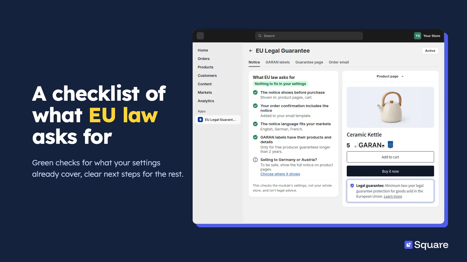 EU Legal Guarantee screenshot 5